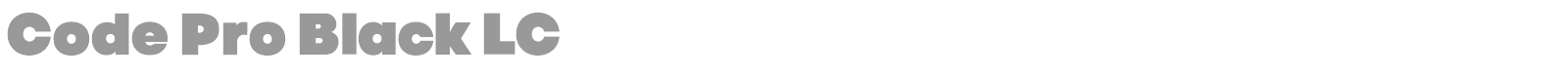 Code Pro Black LC font preview